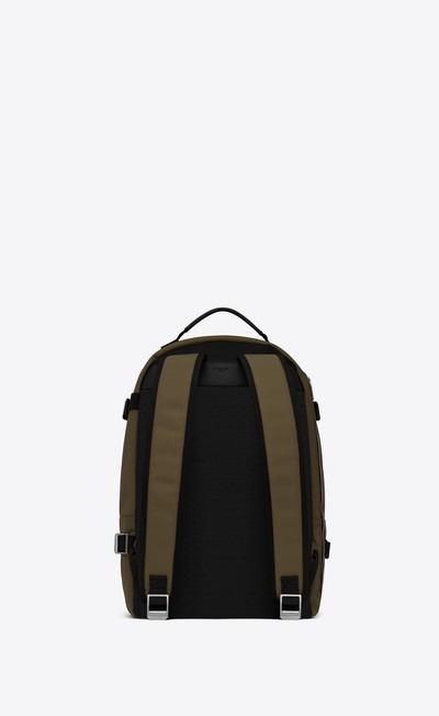 SAINT LAURENT city trekking backpack in nylon and leather outlook