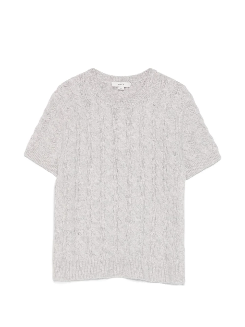 cable-knit T-shirt - 1