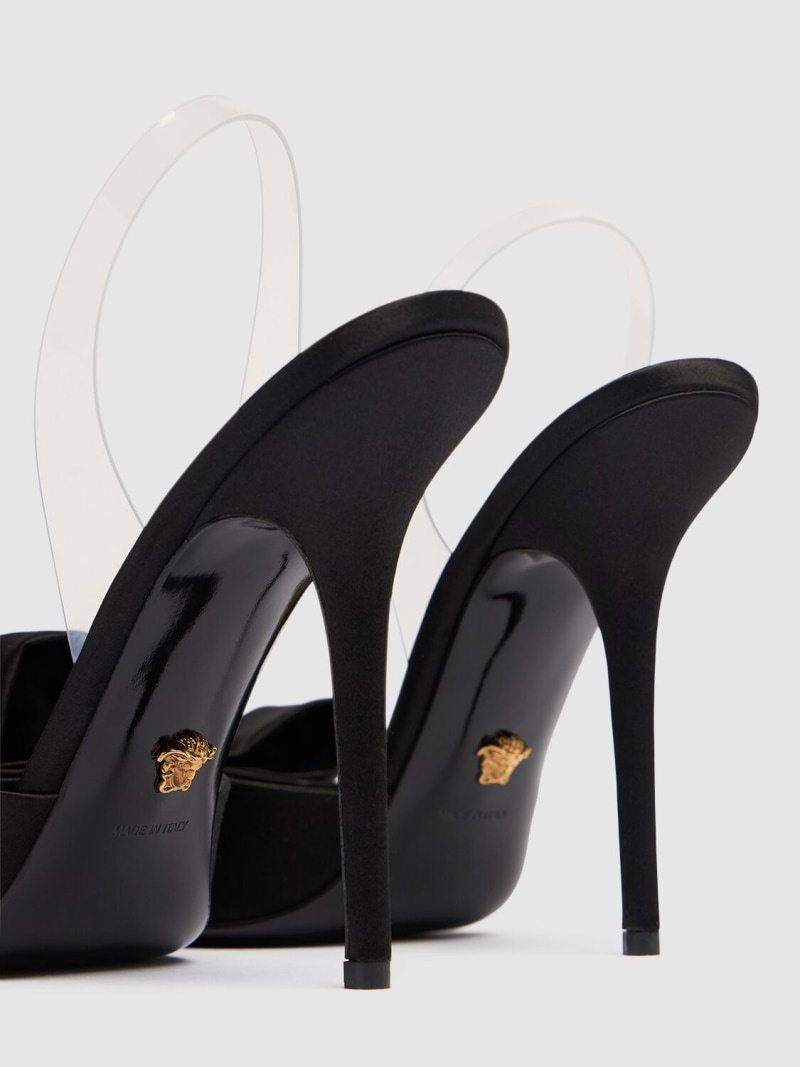 110mm Satin slingback heels - 4