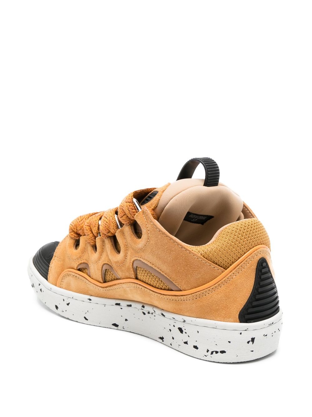 Curb oversize-tongue panelled sneakers - 3