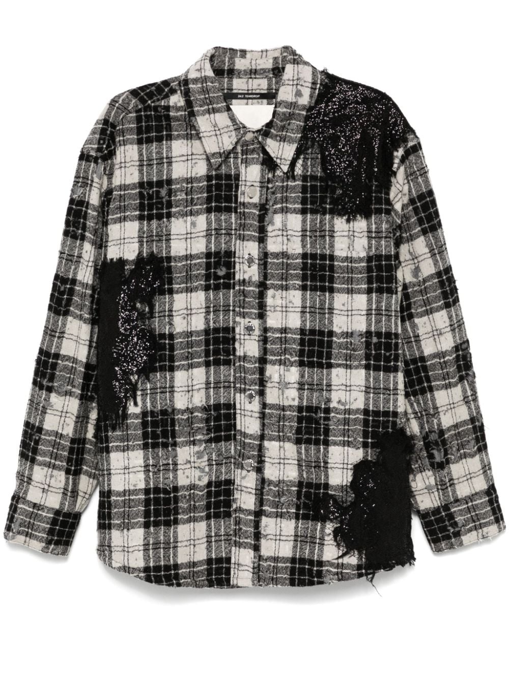 plaid shirt jacket - 1