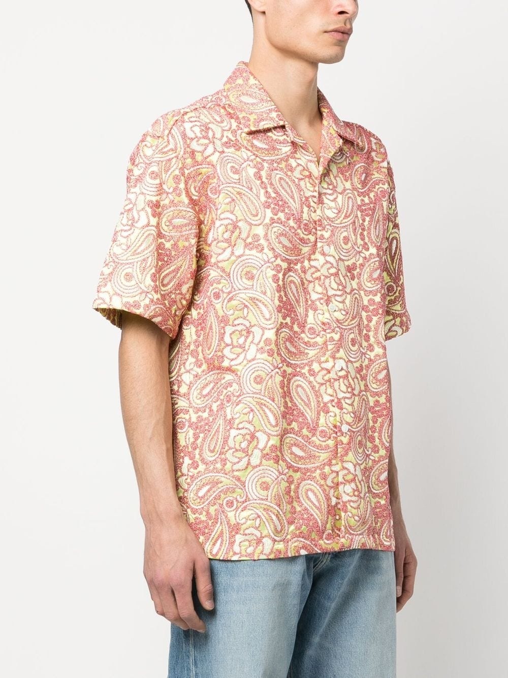 paisley-print short-sleeve shirt - 3