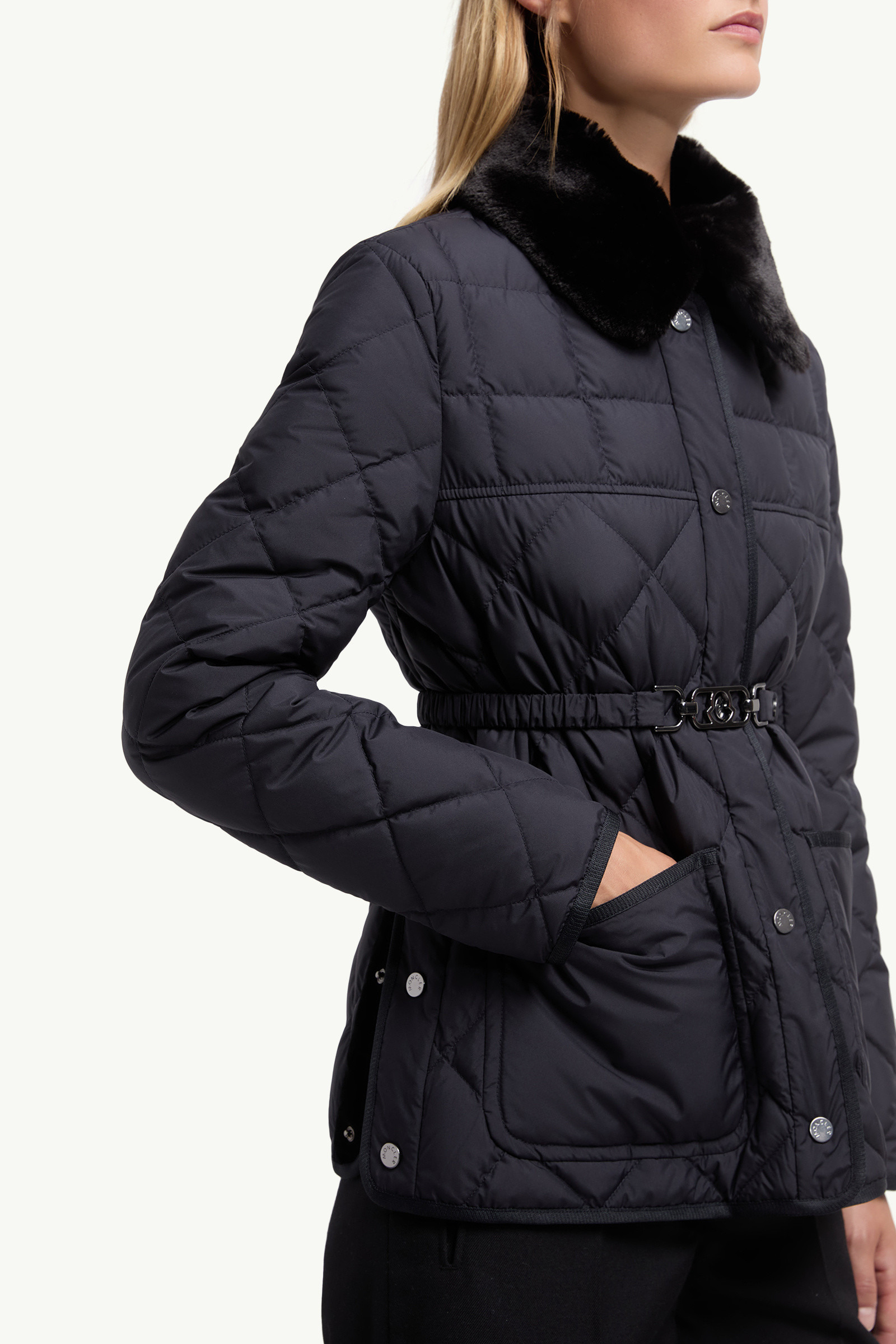 Cygne Faux Fur-Trimmed Short Down Jacket - 7