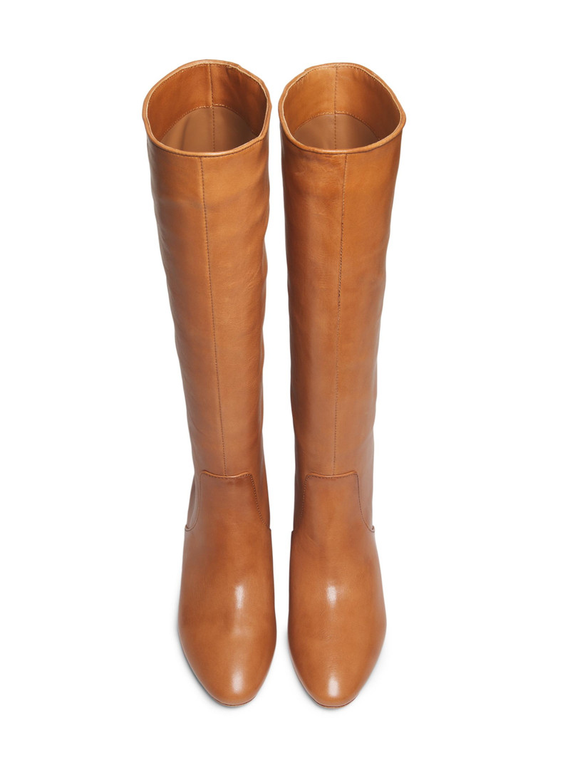 Women's Gia 50MM Leather Tall Boots - Safari 4