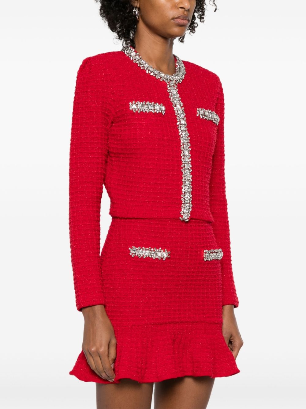 textured-knit cardigan - 3