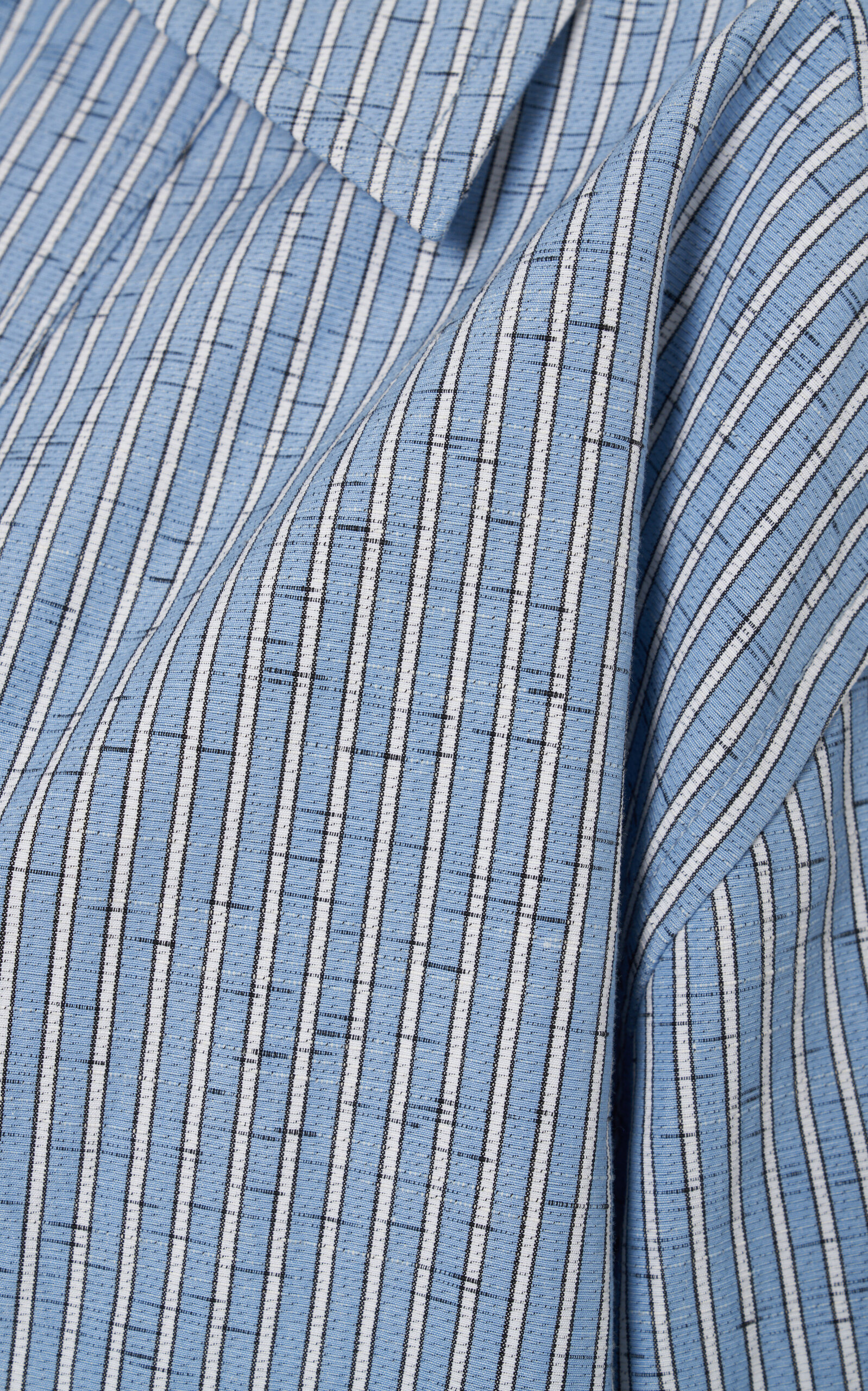 Oversized Cotton-Linen Shirt blue - 5
