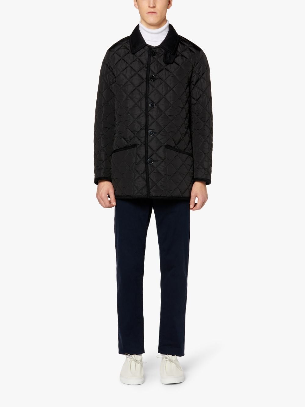 KINGDOM BLACK NYLON QUILTED JACKET | GQC-109 - 2