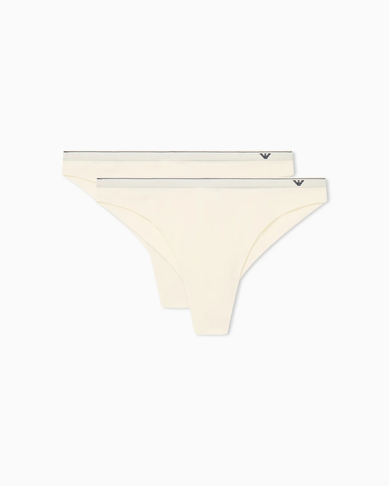 2-PACK BRAZILIAN BRIEFS IN COTTON JERSEY WITH LOGO BAND - 1