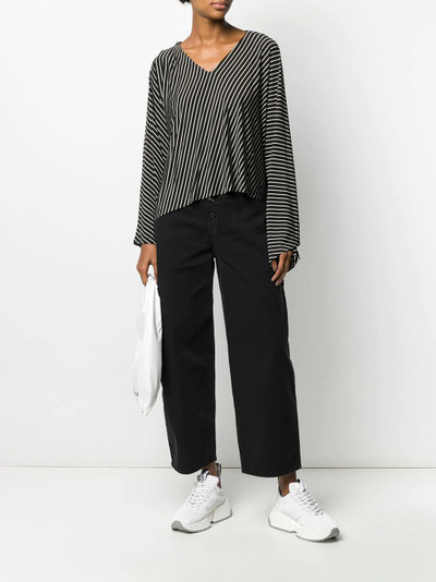 MM6 Maison Margiela wide-leg cropped jeans outlook