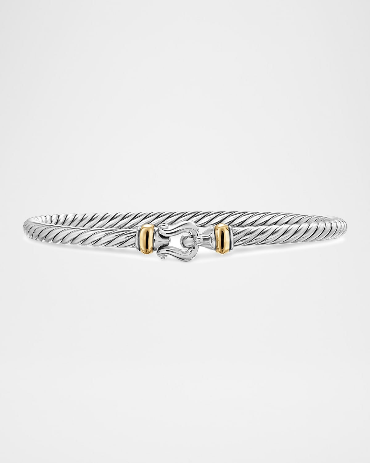 Cable Flex Buckle Bracelet in Sterling Silver, 4mm - 1