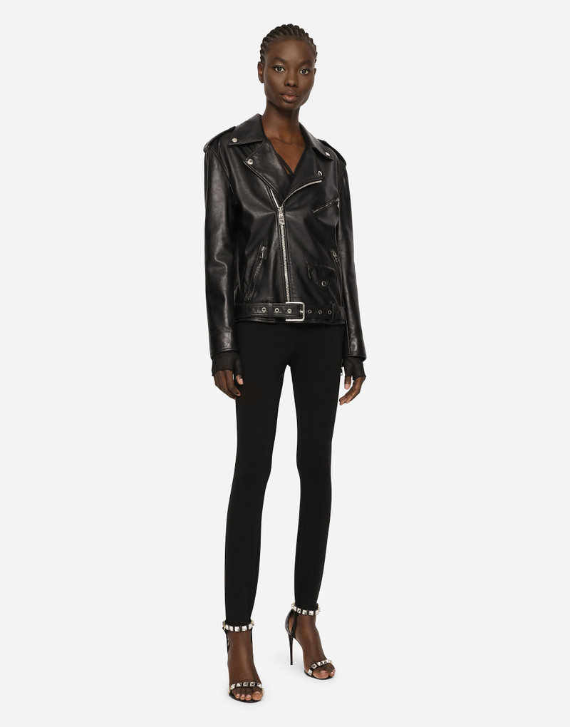 Dolce & Gabbana Leather biker jacket outlook