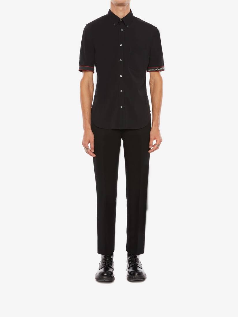 Selvedge Tape Shirt in Black - 2