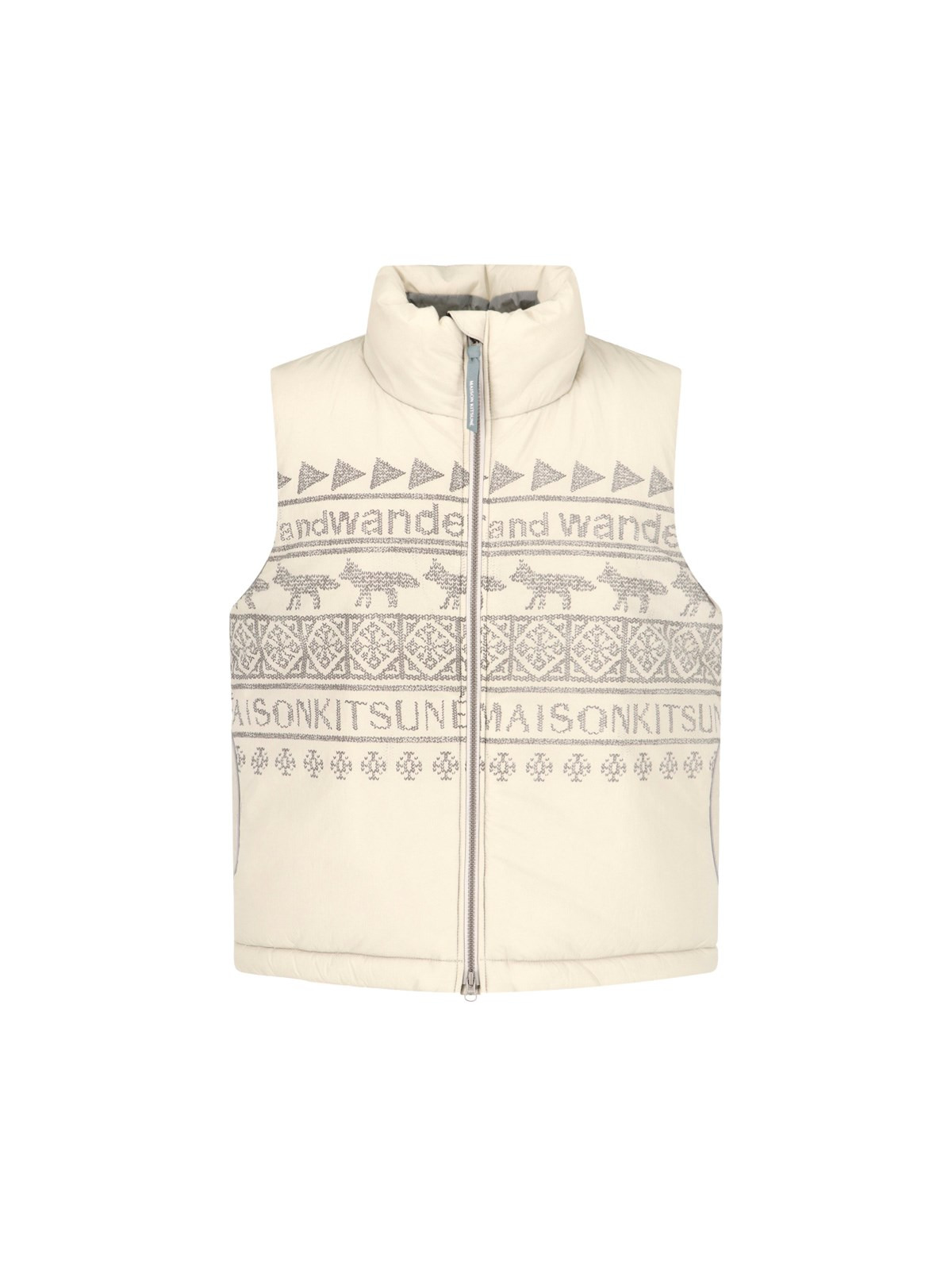 X MAISON KITSUNÉ "NORDIC BORDER" VEST - 1