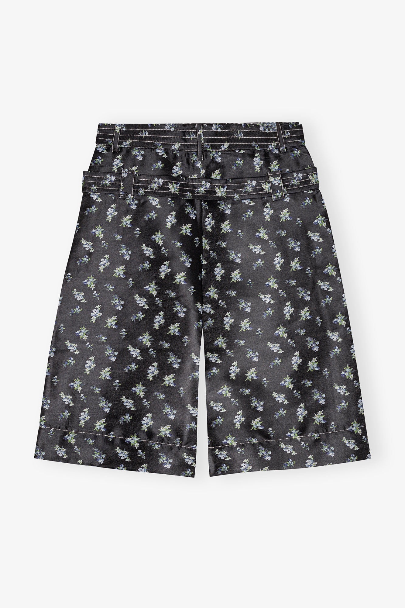 FLORAL JACQUARD SHORTS - 6