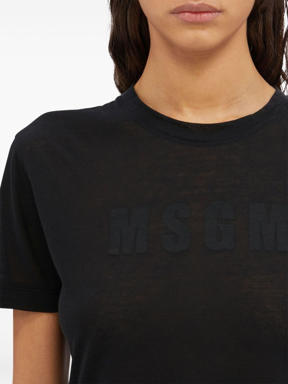 logo-print T-shirt - 5