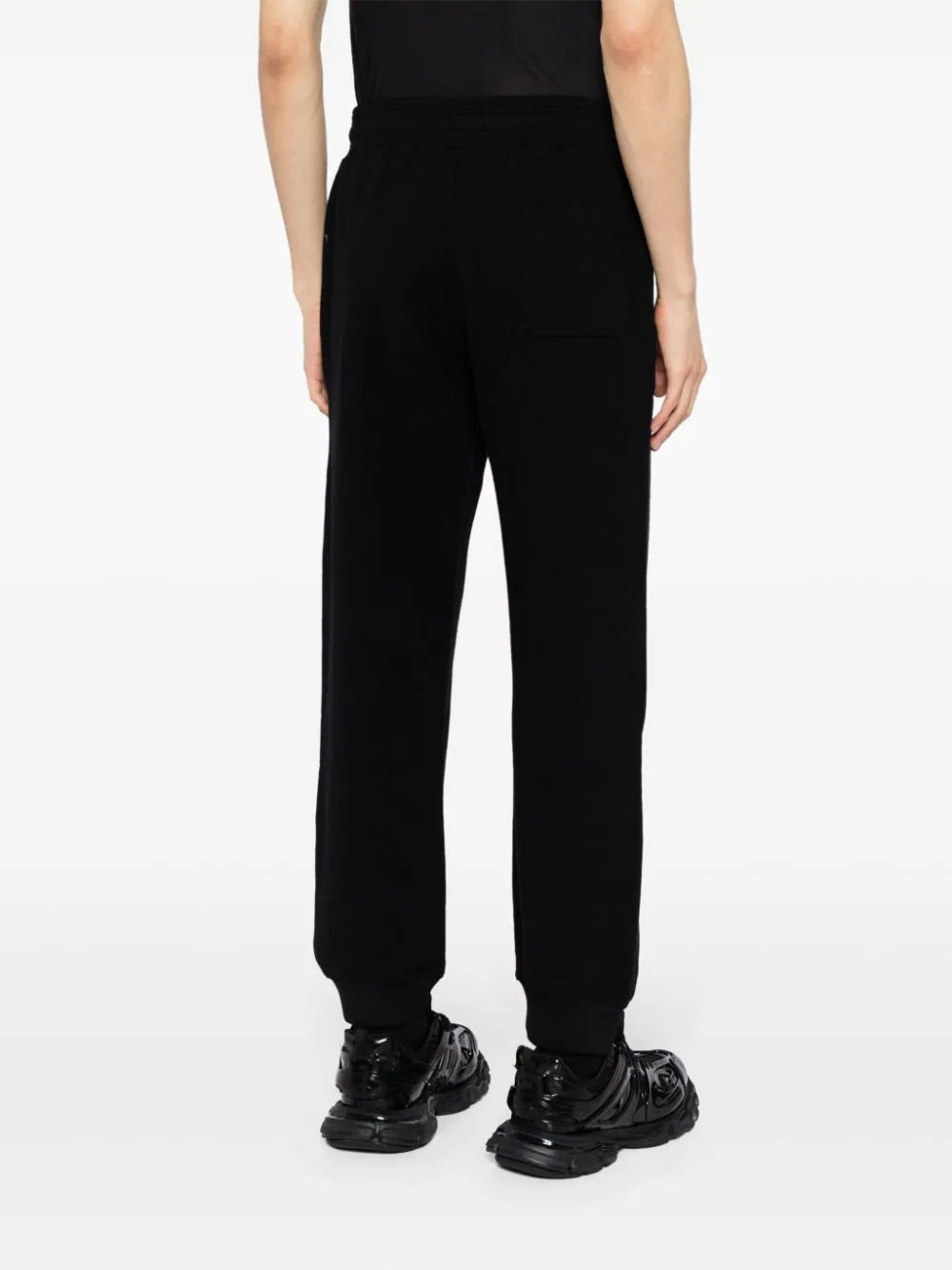 LOGO-APPLIQUÉ ELASTICATED-WAIST TRACK PANTS - 4