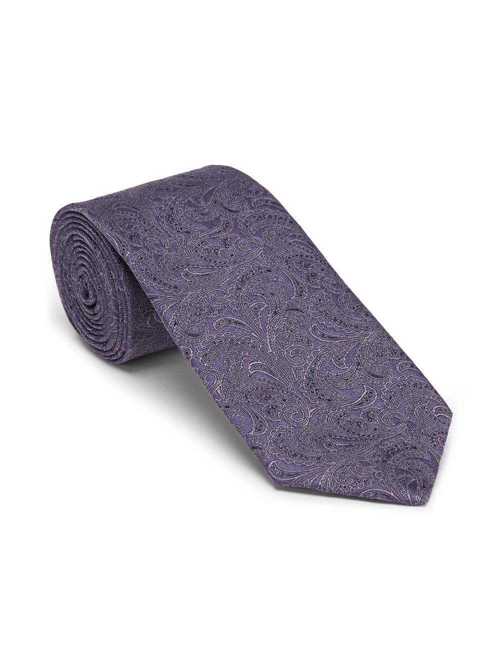 paisley-print silk tie - 3