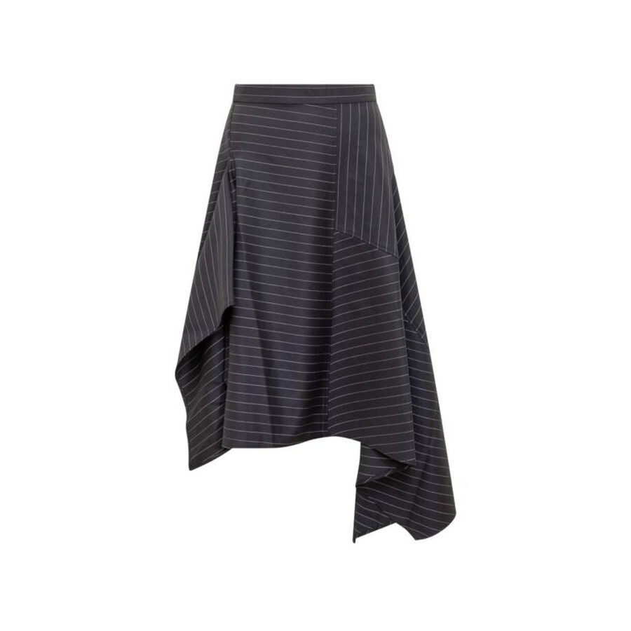 JW Anderson Pinstripe Panelled Midi Skirt - 5