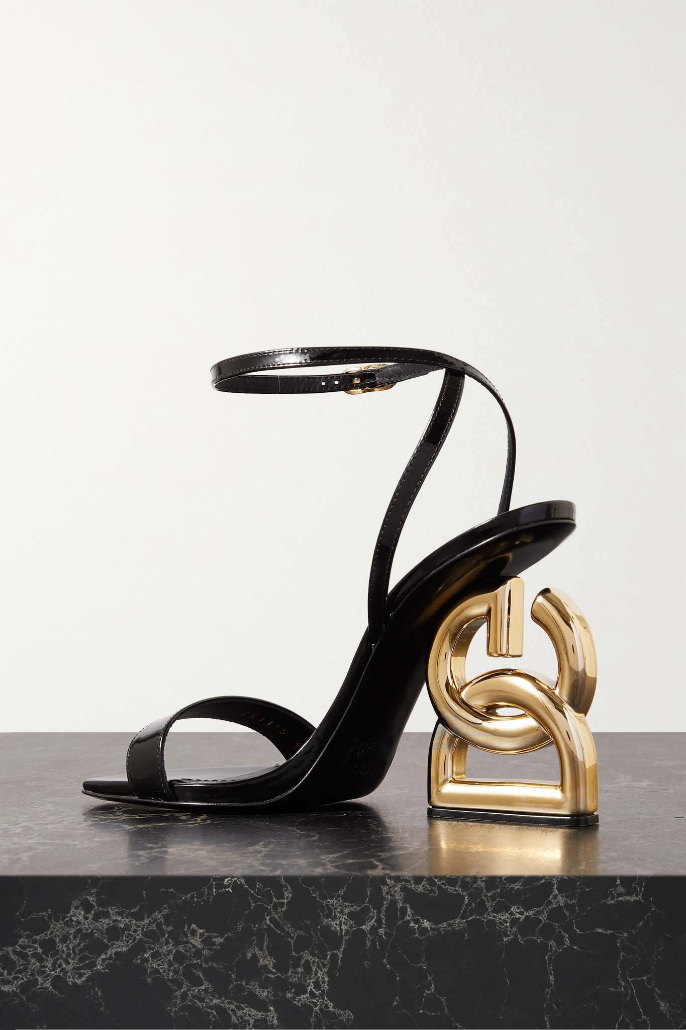 Keira embellished patent-leather sandals - 3