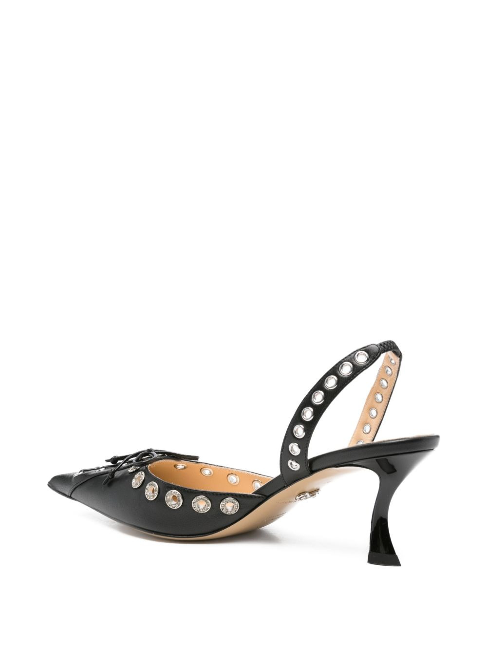 crystal-embellished lace-up pumps - 3