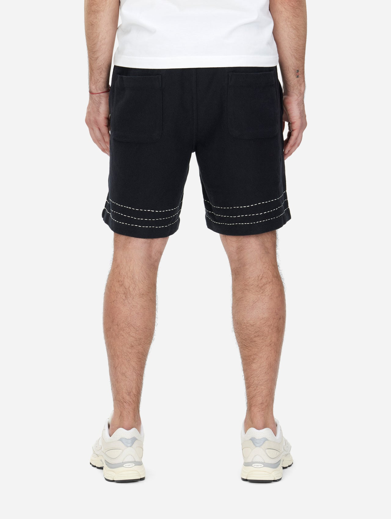 Club Short - Black Hand Stitch - 6