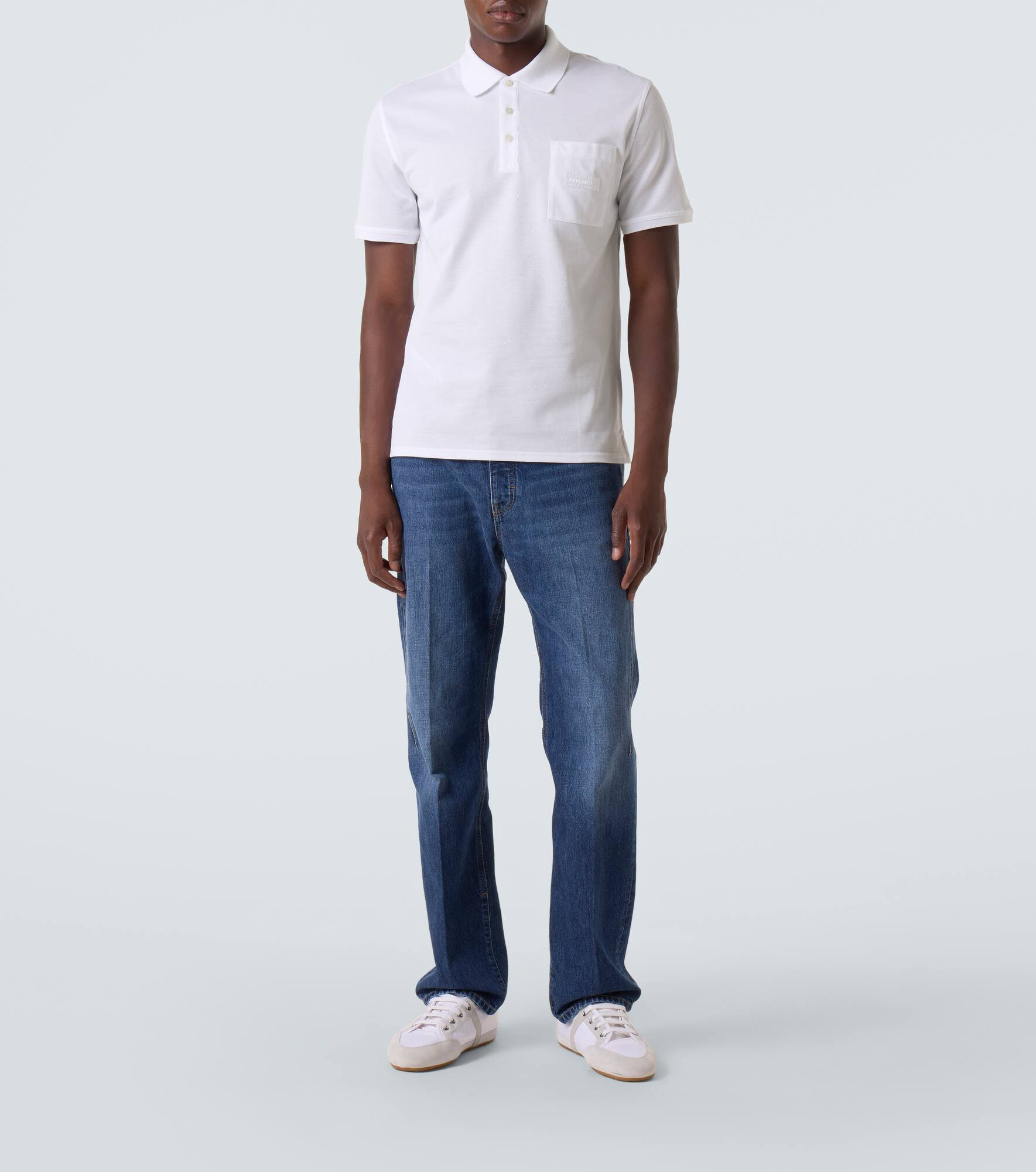 Logo cotton piqué polo shirt - 2