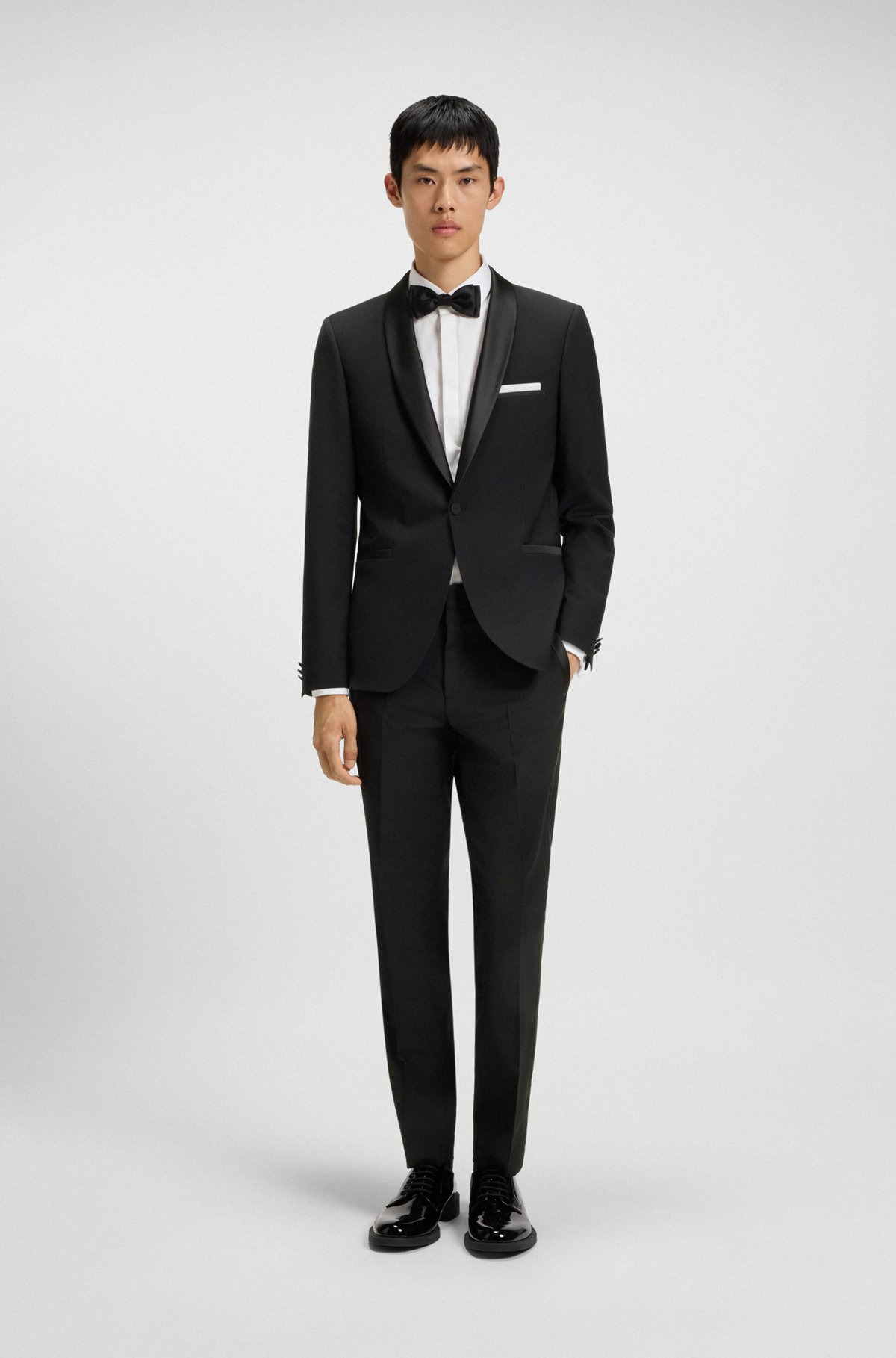 EXTRA-SLIM-FIT TUXEDO JACKET IN WOOL - 3