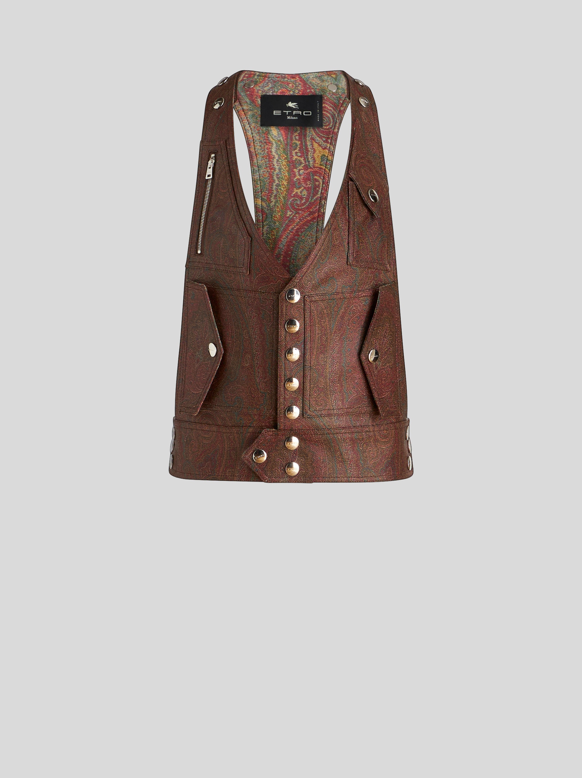 PAISLEY JACQUARD WAISTCOAT - 1