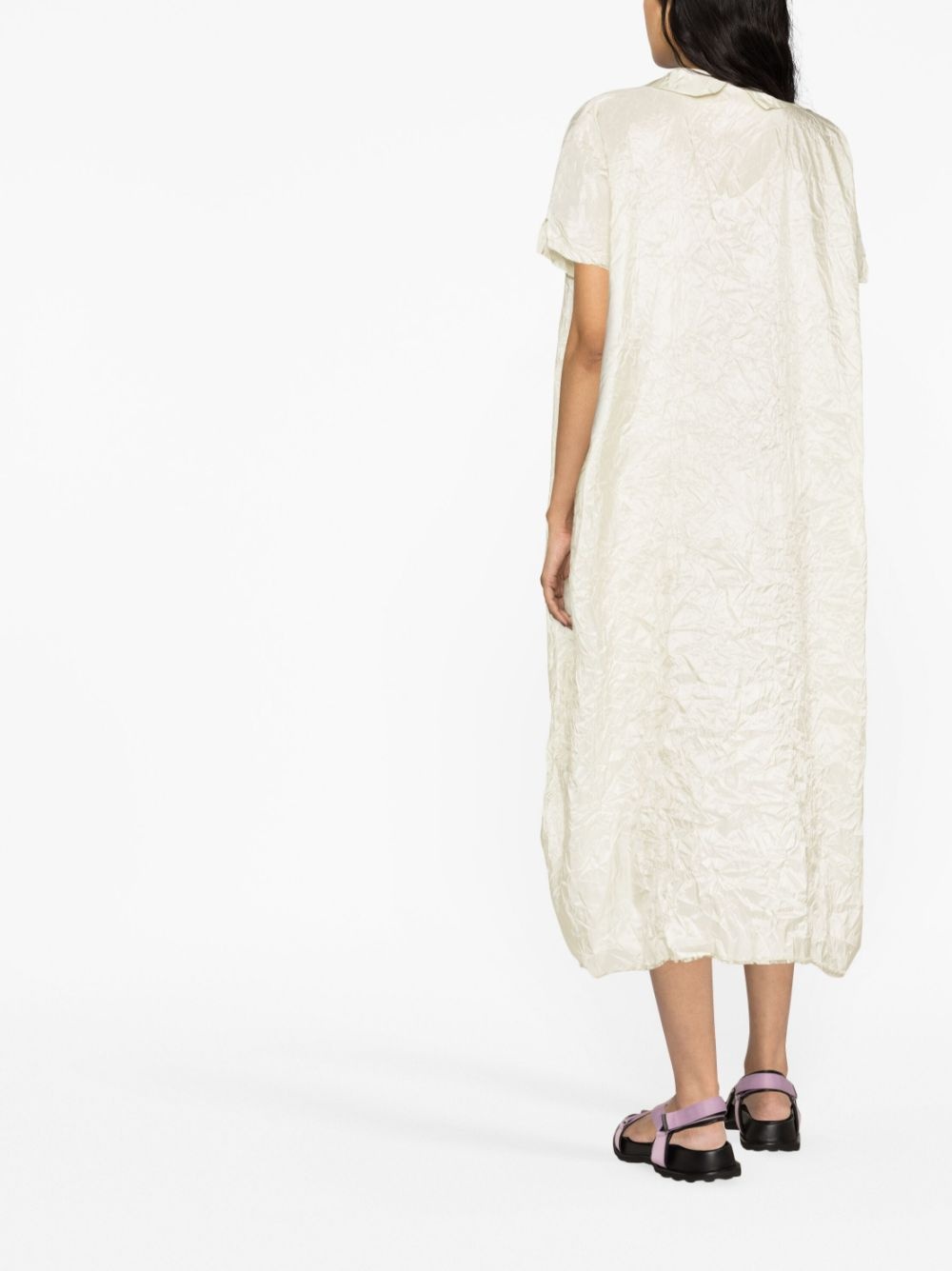 embroidered shirt maxi dress - 3
