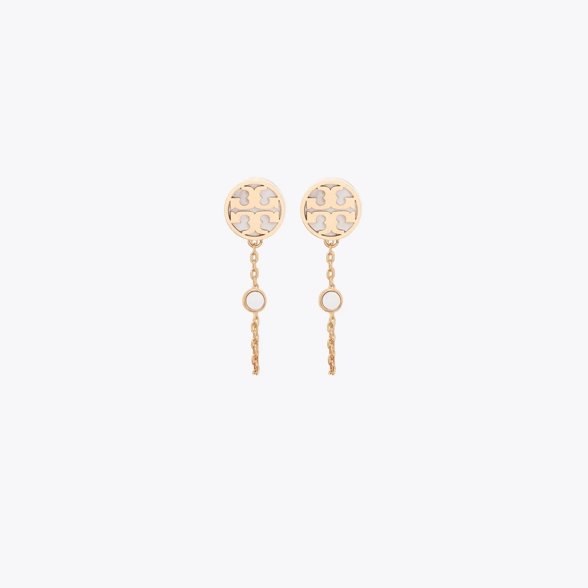 Icon Mother Of Pearl Chain Earrings - 1