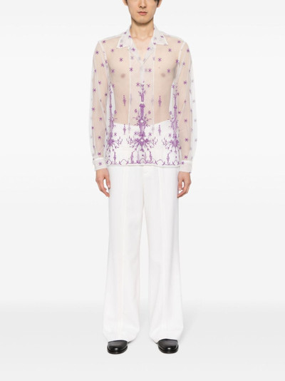 BODE embroidered long-sleeve shirt outlook