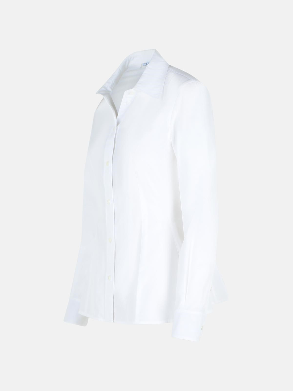 'ELIZA' WHITE COTTON POPLIN SHIRT - 2