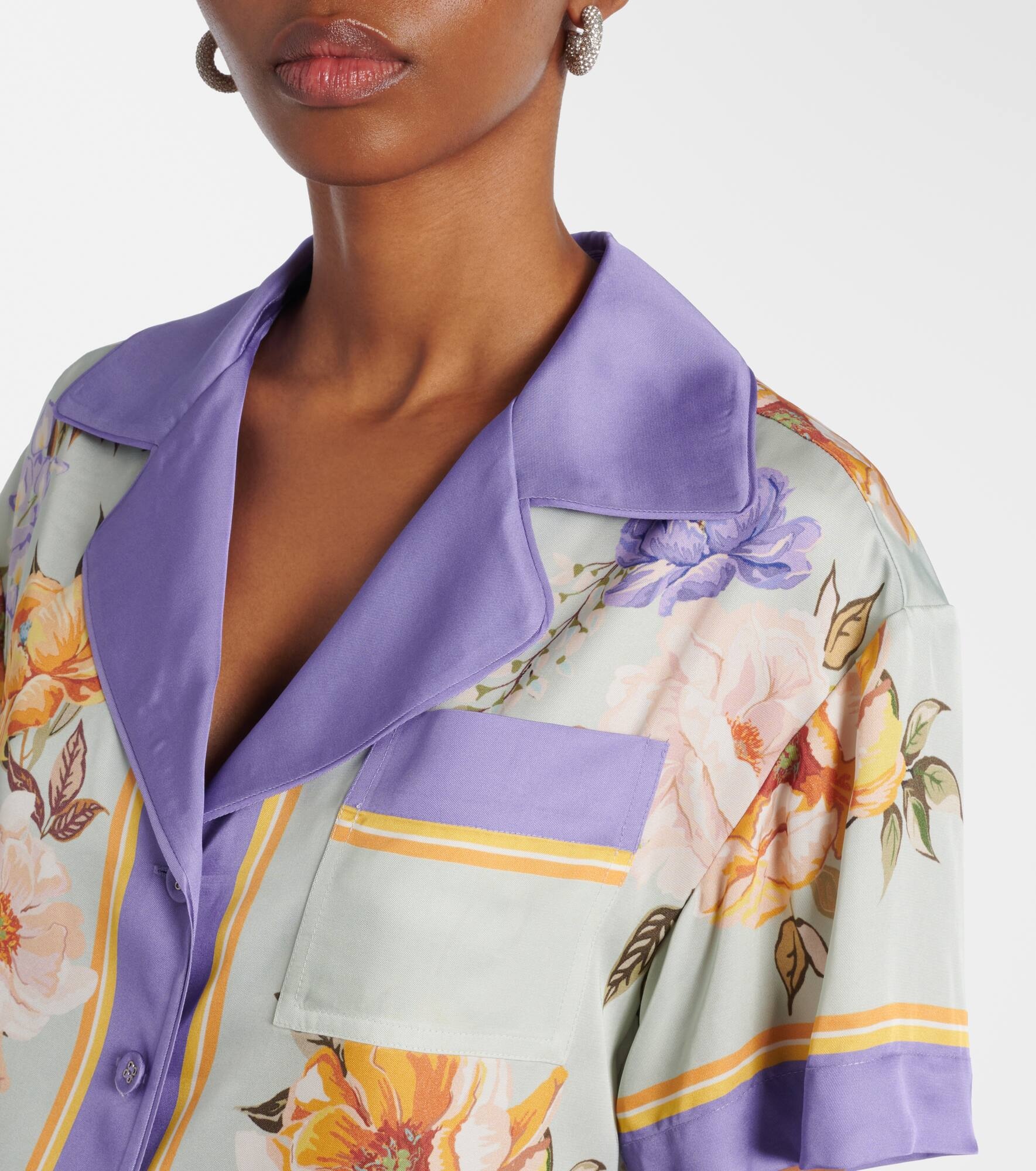 Floral twill shirt - 4