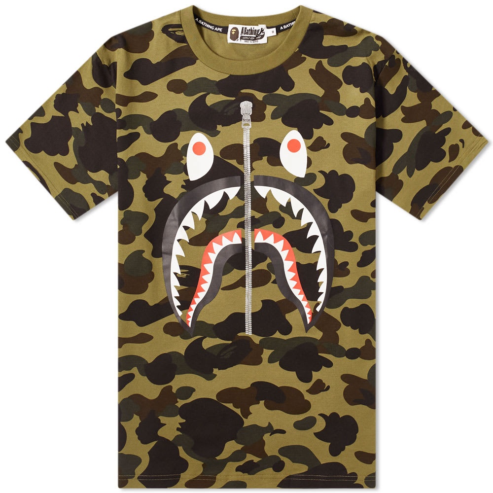 A Bathing Ape 1st Camo Shark Tee - 1