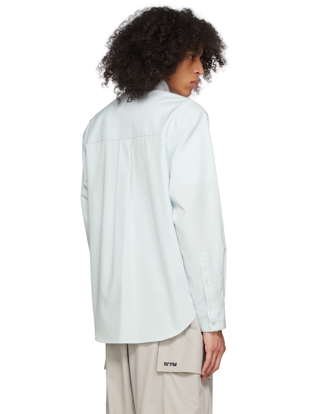 Blue Embroidered Shirt - 3