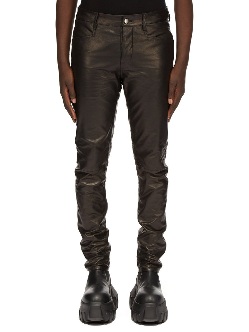 Black Porterville Tyrone Leather Pants 1
