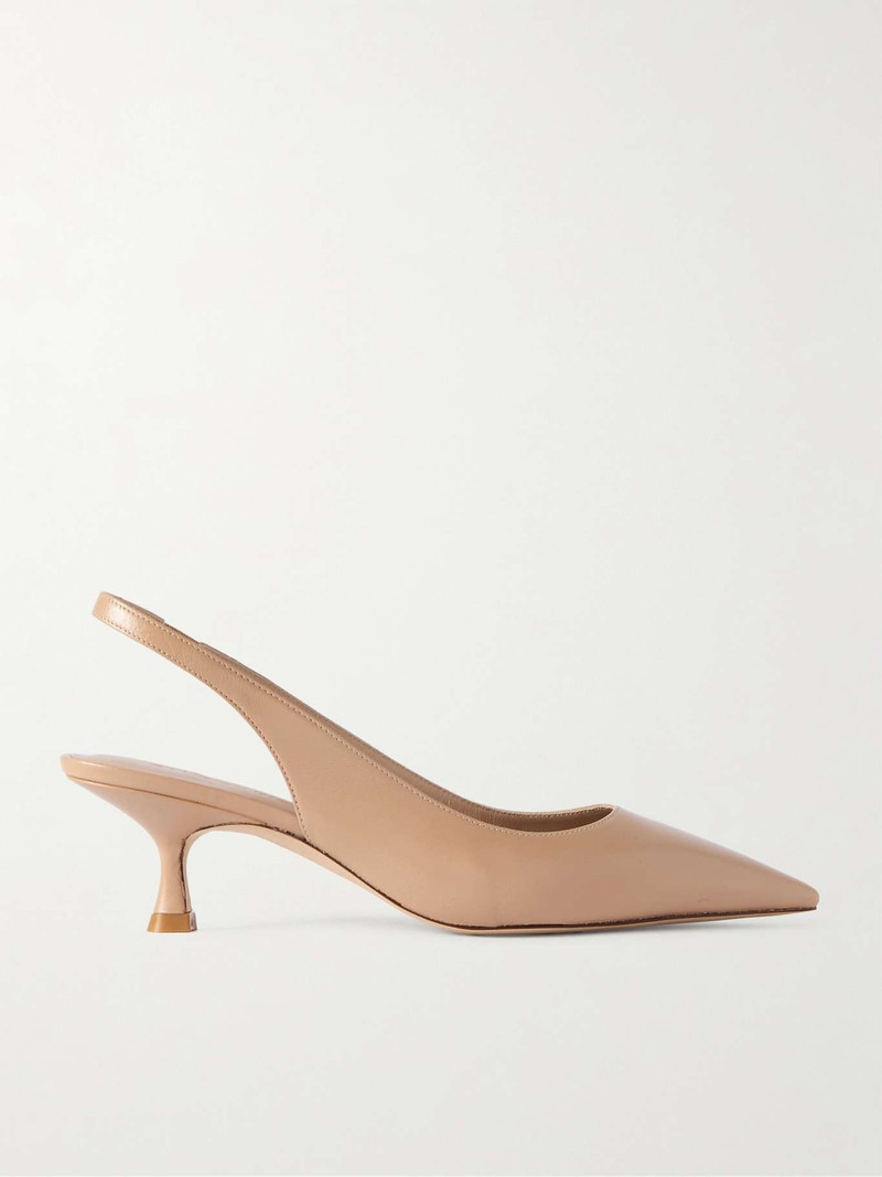 Naomi 가죽 slingback 펌프 1