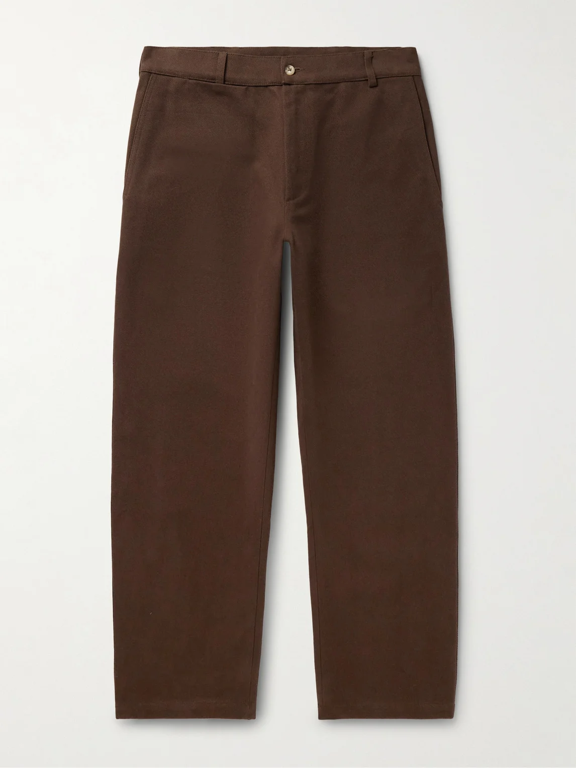 Balloon Tapered Cotton-Drill Trousers - 1