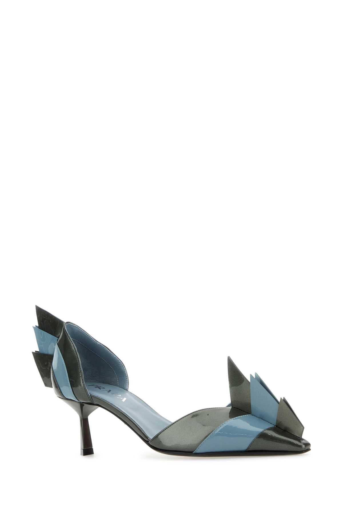 Prada Women Two-Tone Leather Pumps - 2