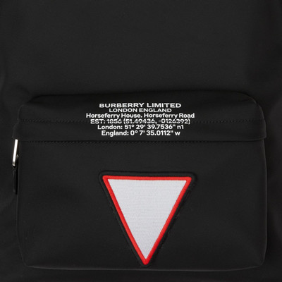 Burberry Badge Appliqué Nylon Backpack outlook