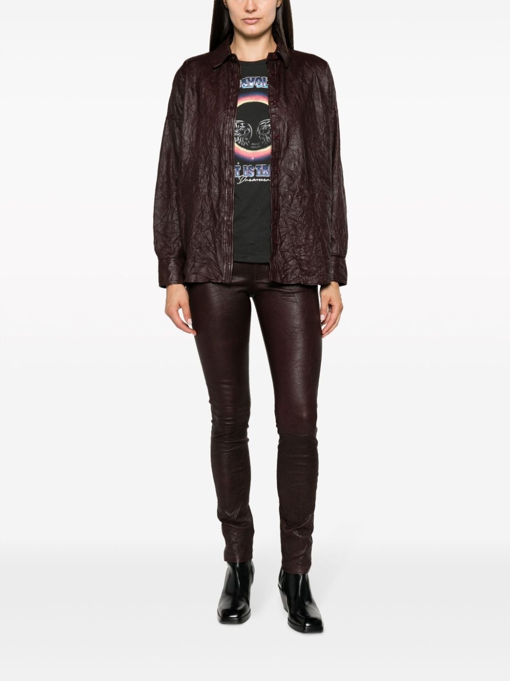 Phlame skinny leather trousers - 2