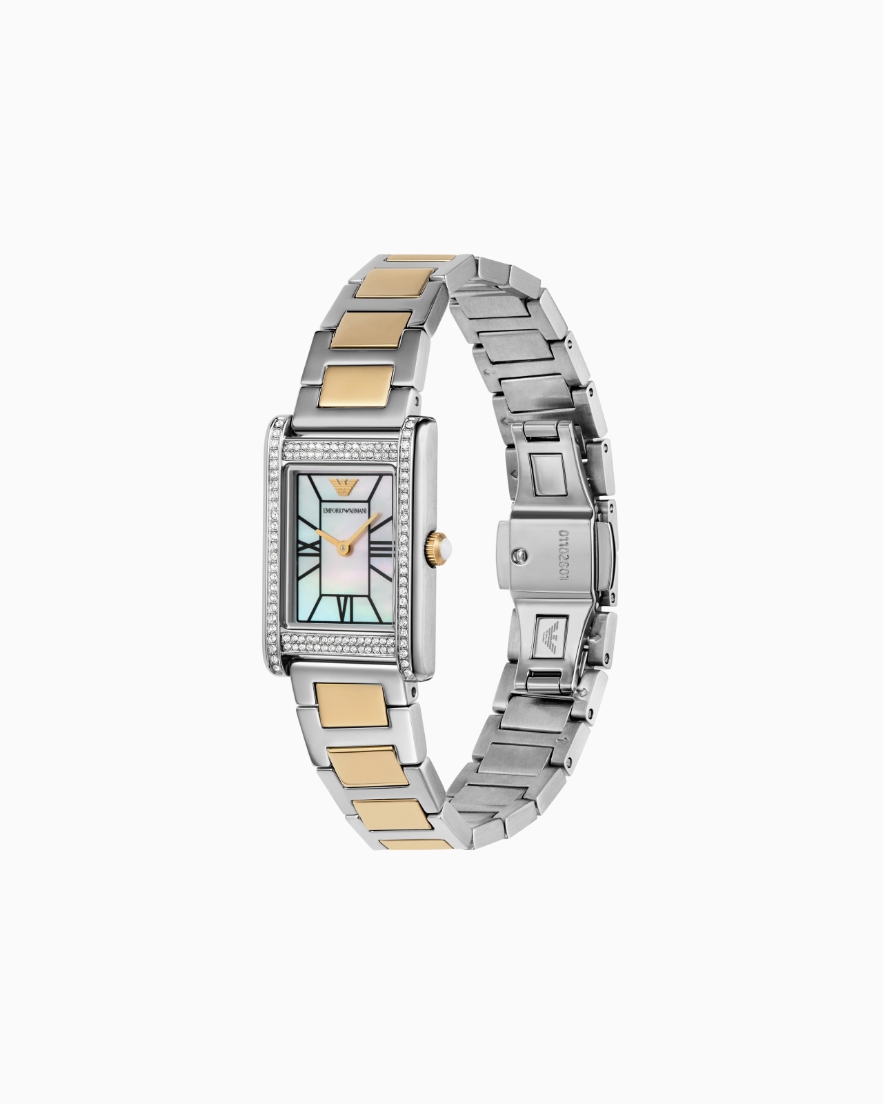 TWO-HAND TWO-TONE STAINLESS STEEL WATCH - 2