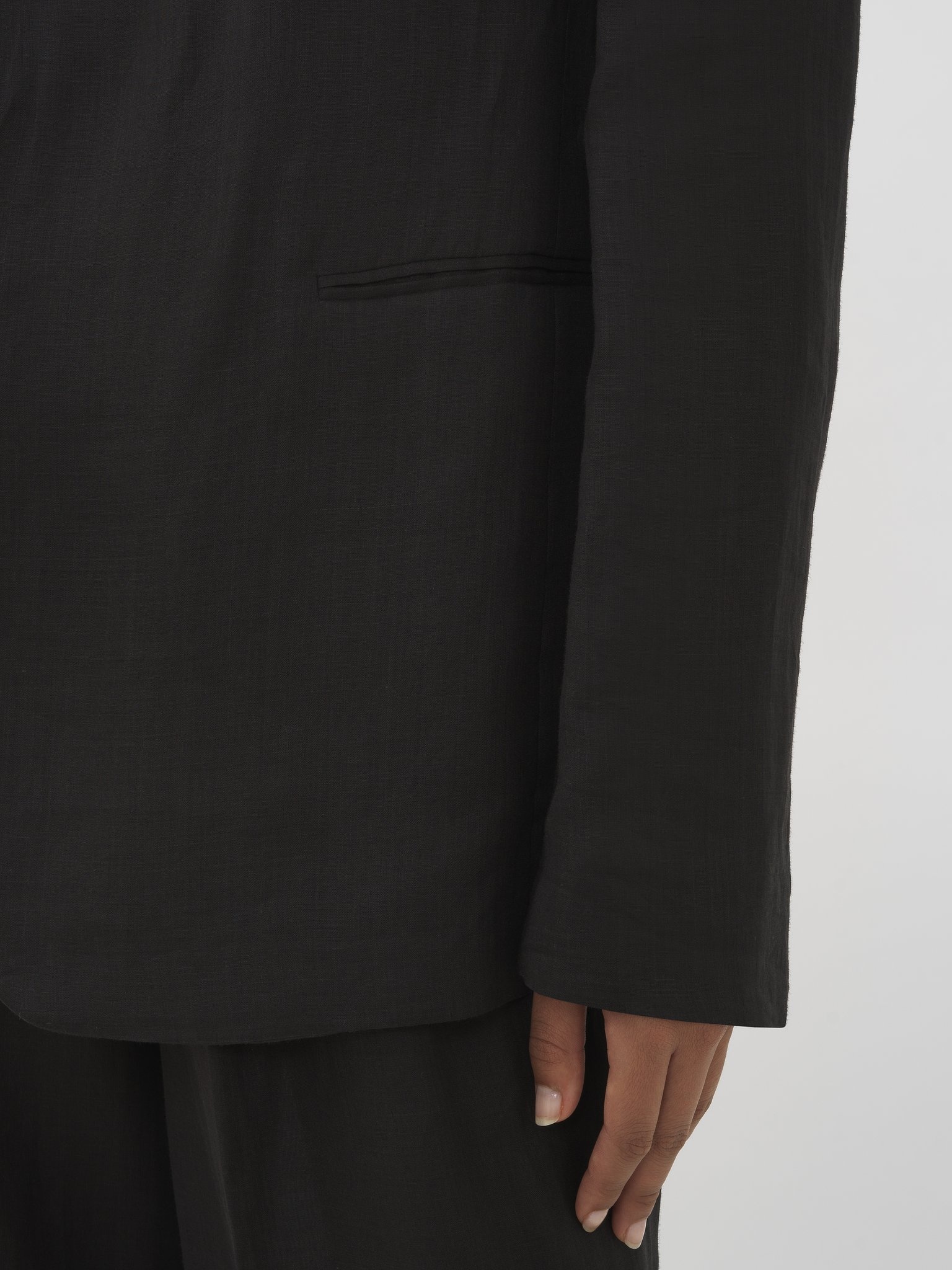 BUTTONLESS TAILORED JACKET - 7