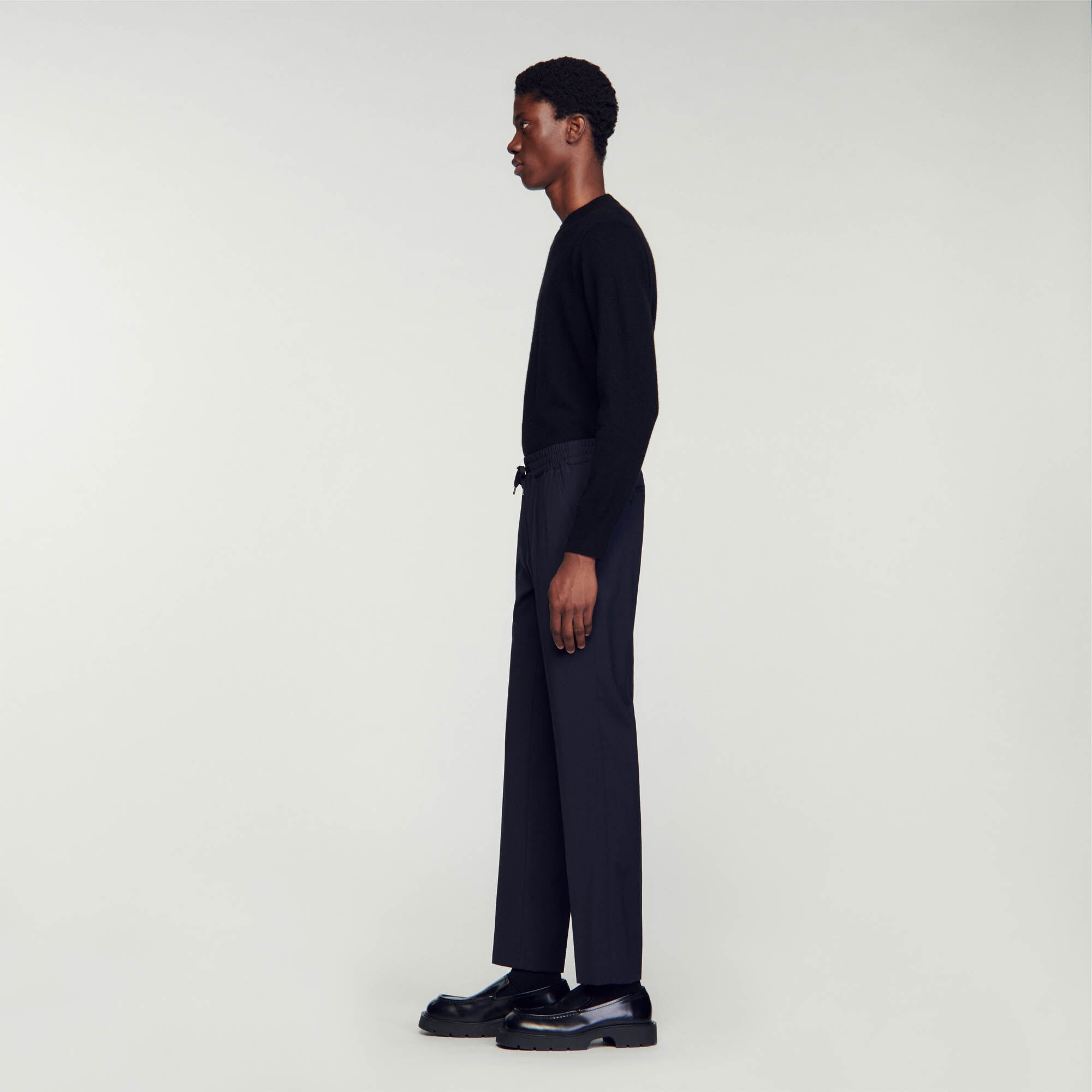 ELASTICATED STRAIGHT-LEG PANTS - 7