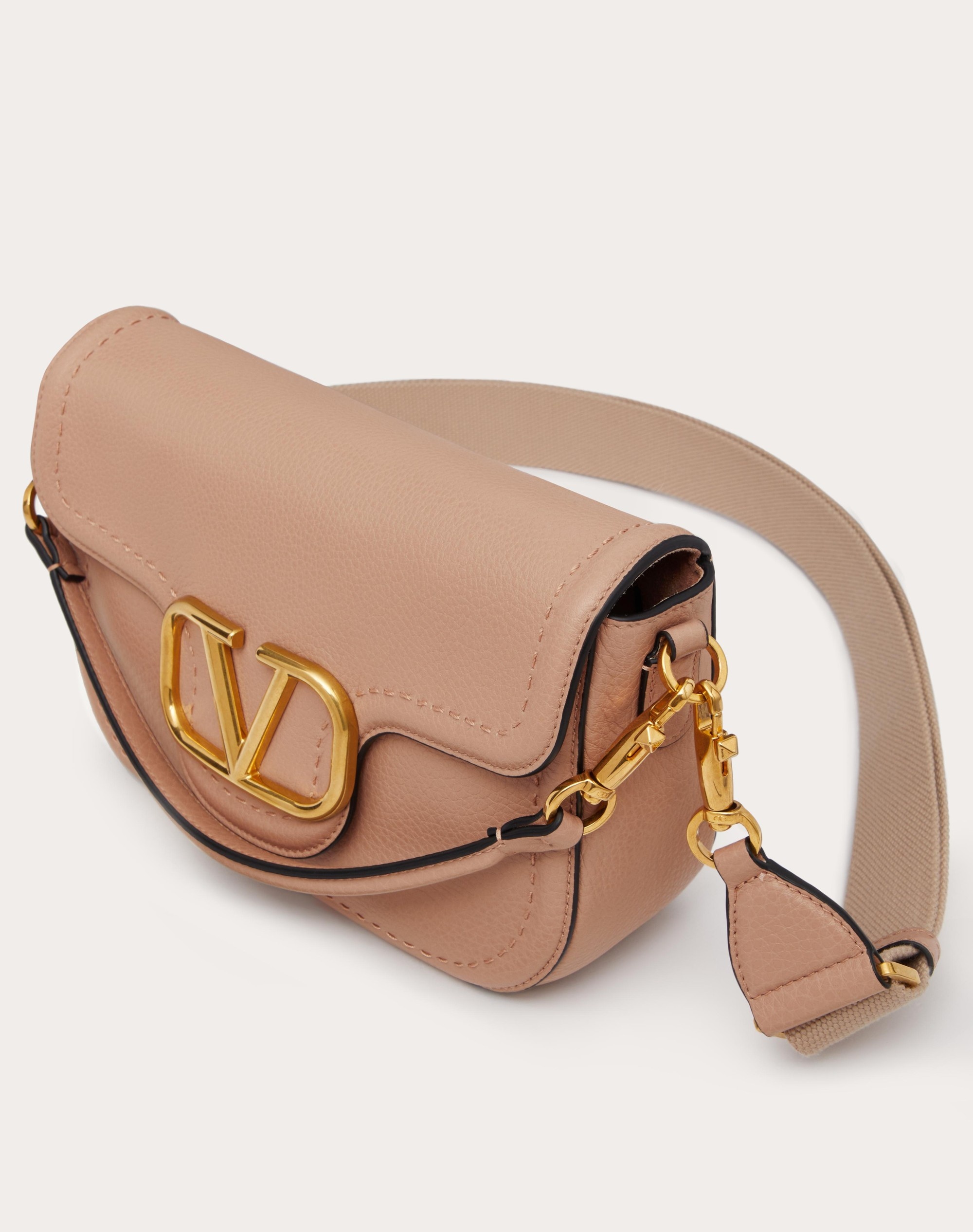 VALENTINO GARAVANI ALLTIME GRAINY CALFSKIN SHOULDER BAG - 6