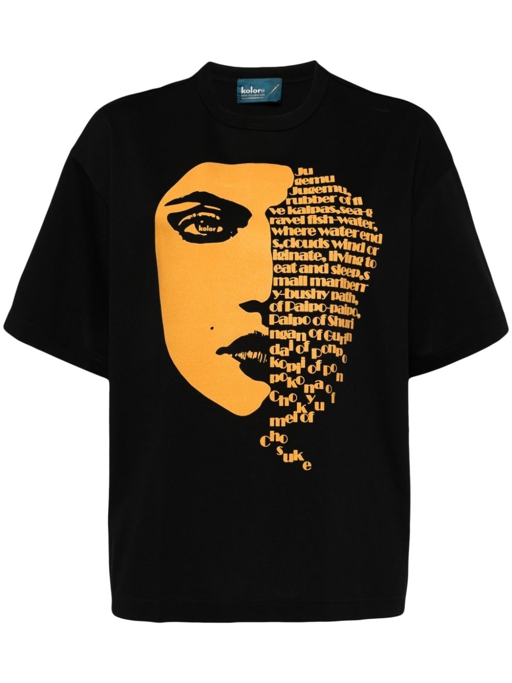 face-print T-shirt - 1