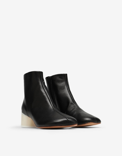 MM6 Maison Margiela 6 logo heel boots outlook