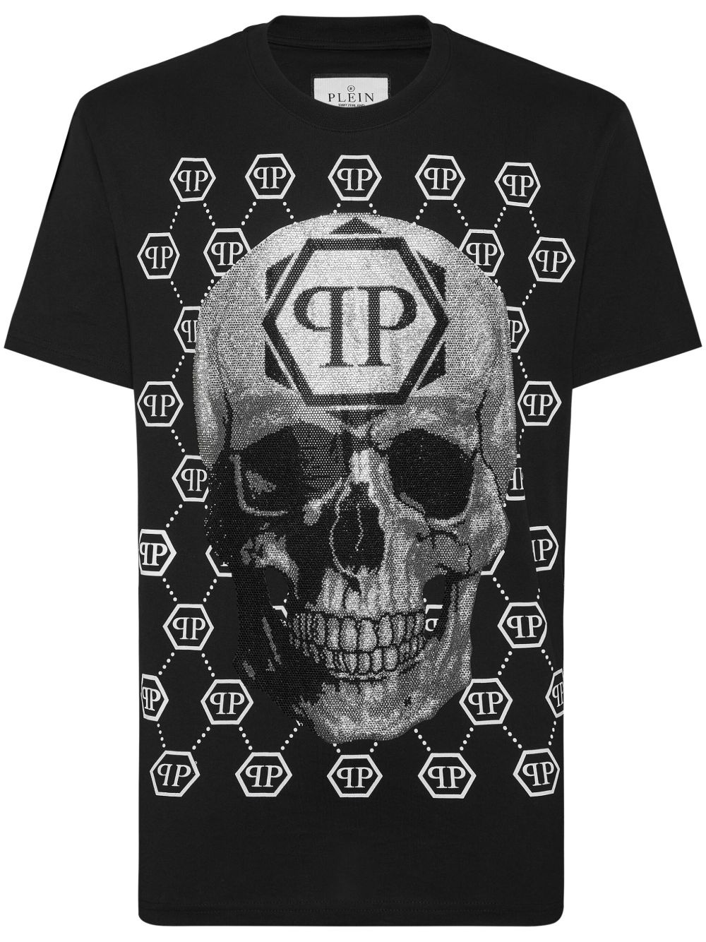 rhinestone-embellished Skull T-shirt - 1