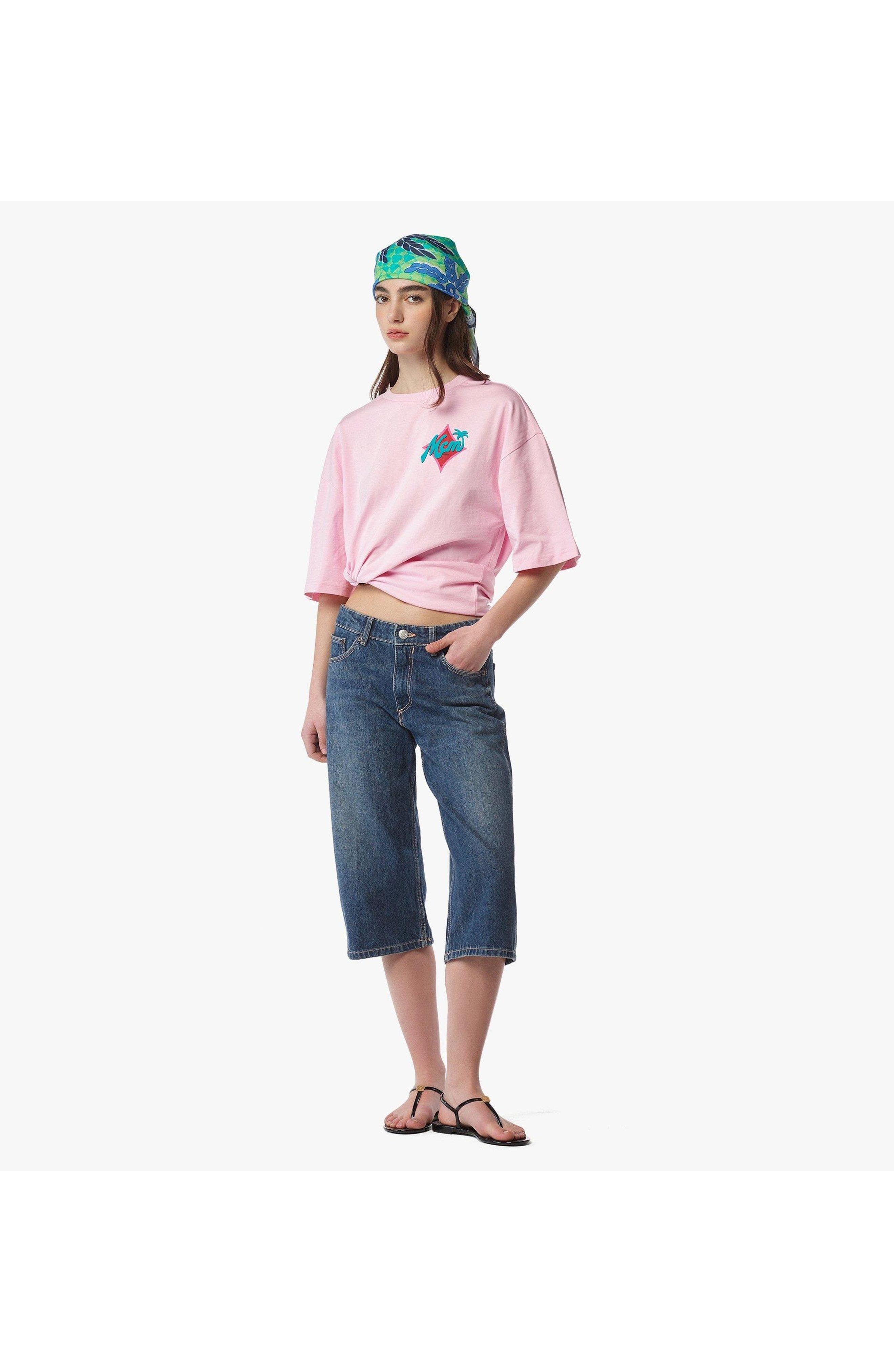 MCM X SNIPES Logo T-Shirt in Pink at Nordstrom - 3