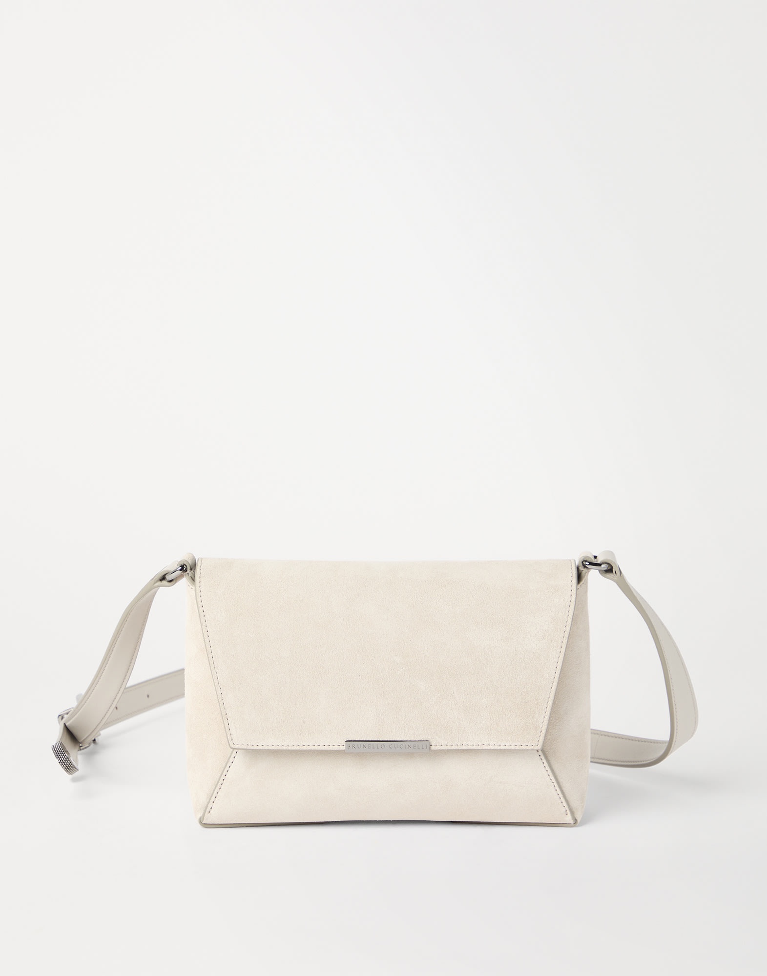 BC Duo messenger bag in sueded calfskin with monili - 1